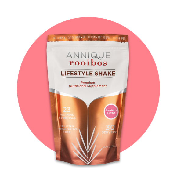 NEW Rooibos Lifestyle Shake Strawberry 500g (30 servings)